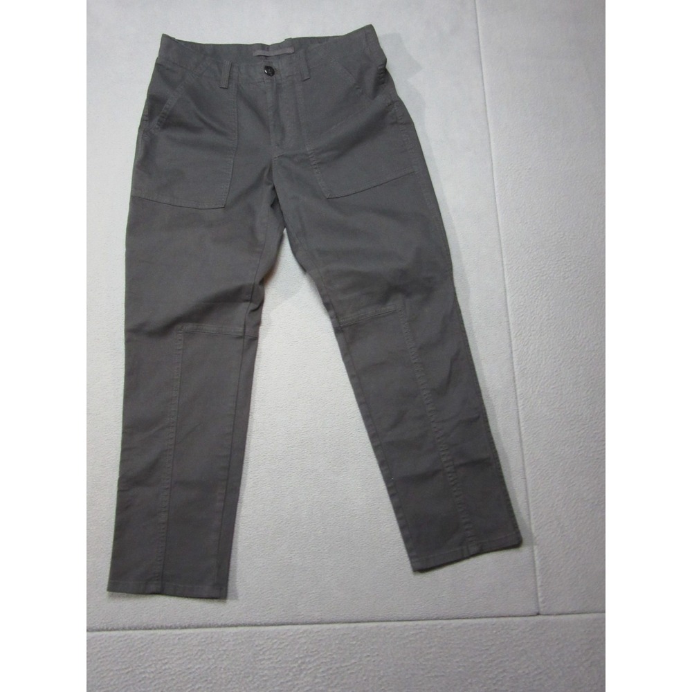 Banana Republic Pants Womens 4 Gray Twill Utility Slim Straight Chino New